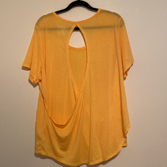 Old Navy - Peach/Orange - Cross Back Short Sleeve Top - 2X - Picture 2 of 3